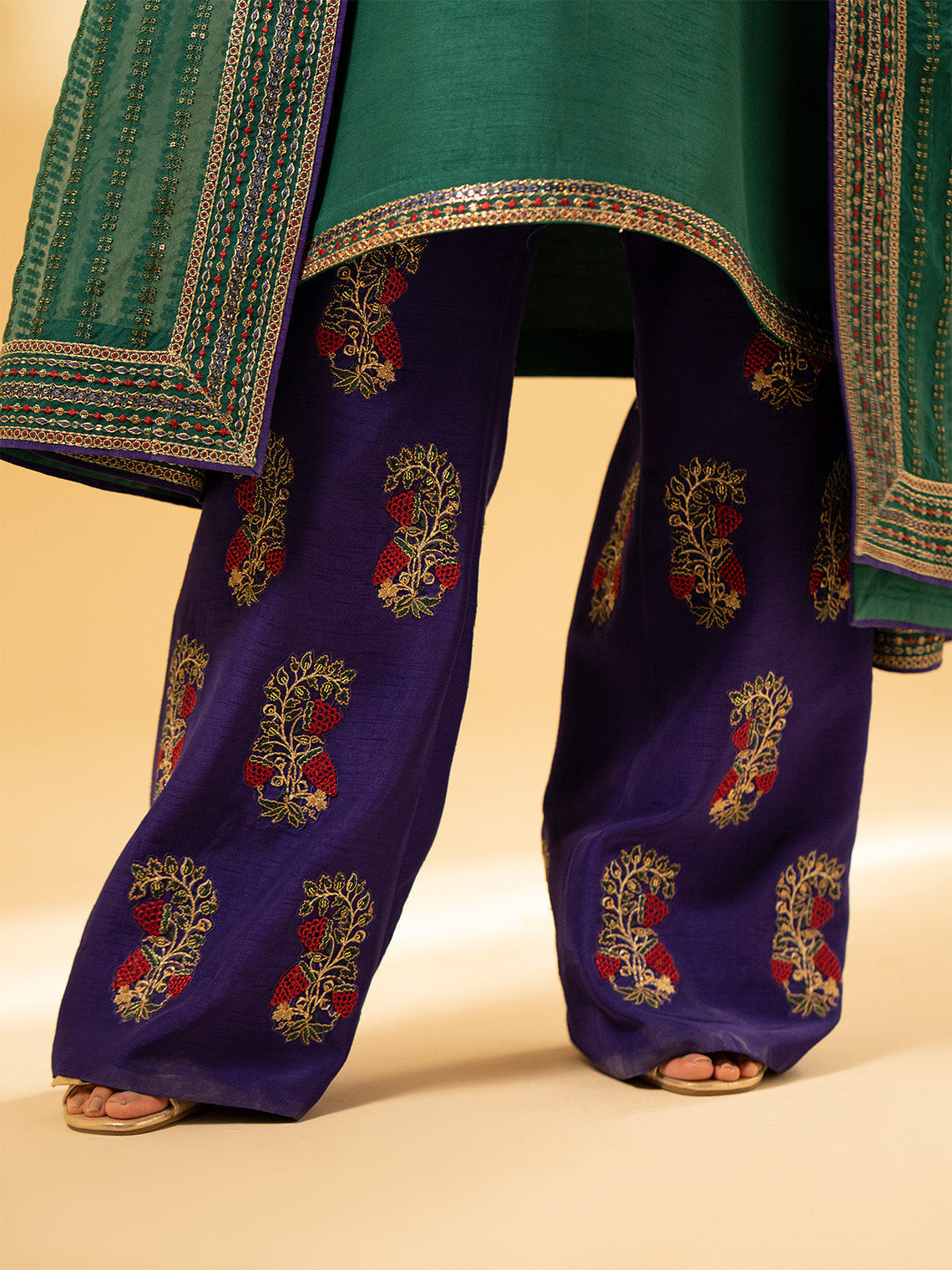 Fozia Khalid | Eid Edit 24 | Emerald Craftsmanship by Fozia Khalid - Designer Dress - Type: Ladies Clothes - Available at Libayah - 100% Original