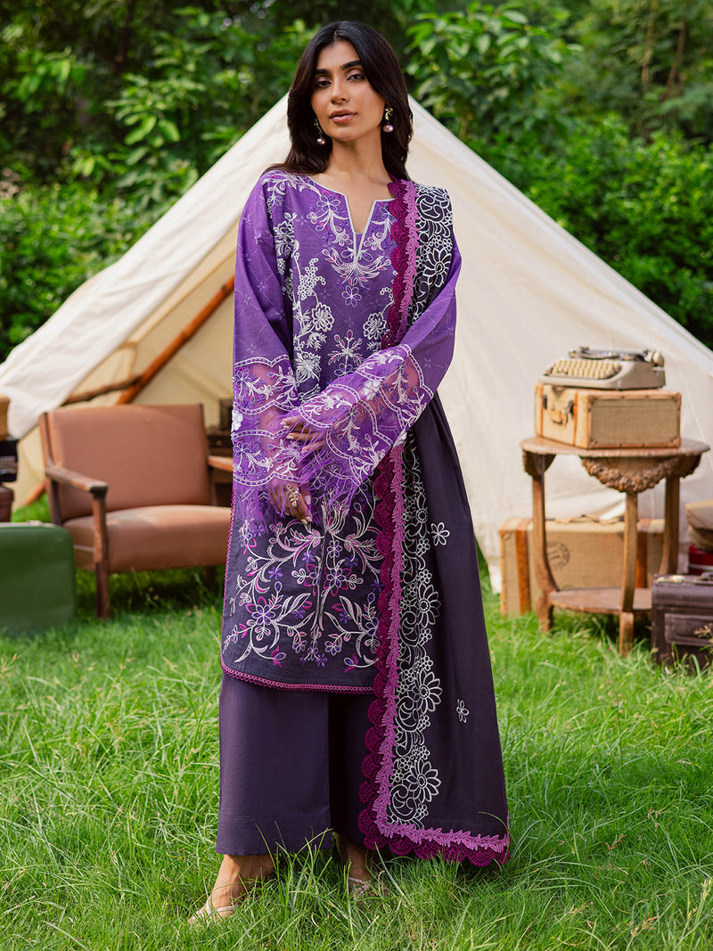 GR-01 – authentic Pakistani dress from the Mahnur Gardenia Khaddar 25 collection for women in the UK