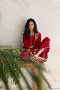 Sana Abbas | Velvet Formals | GULAAL by Sana Abbas - Designer Dress - Type: Ladies Clothes - Available at Libayah - 100% Original