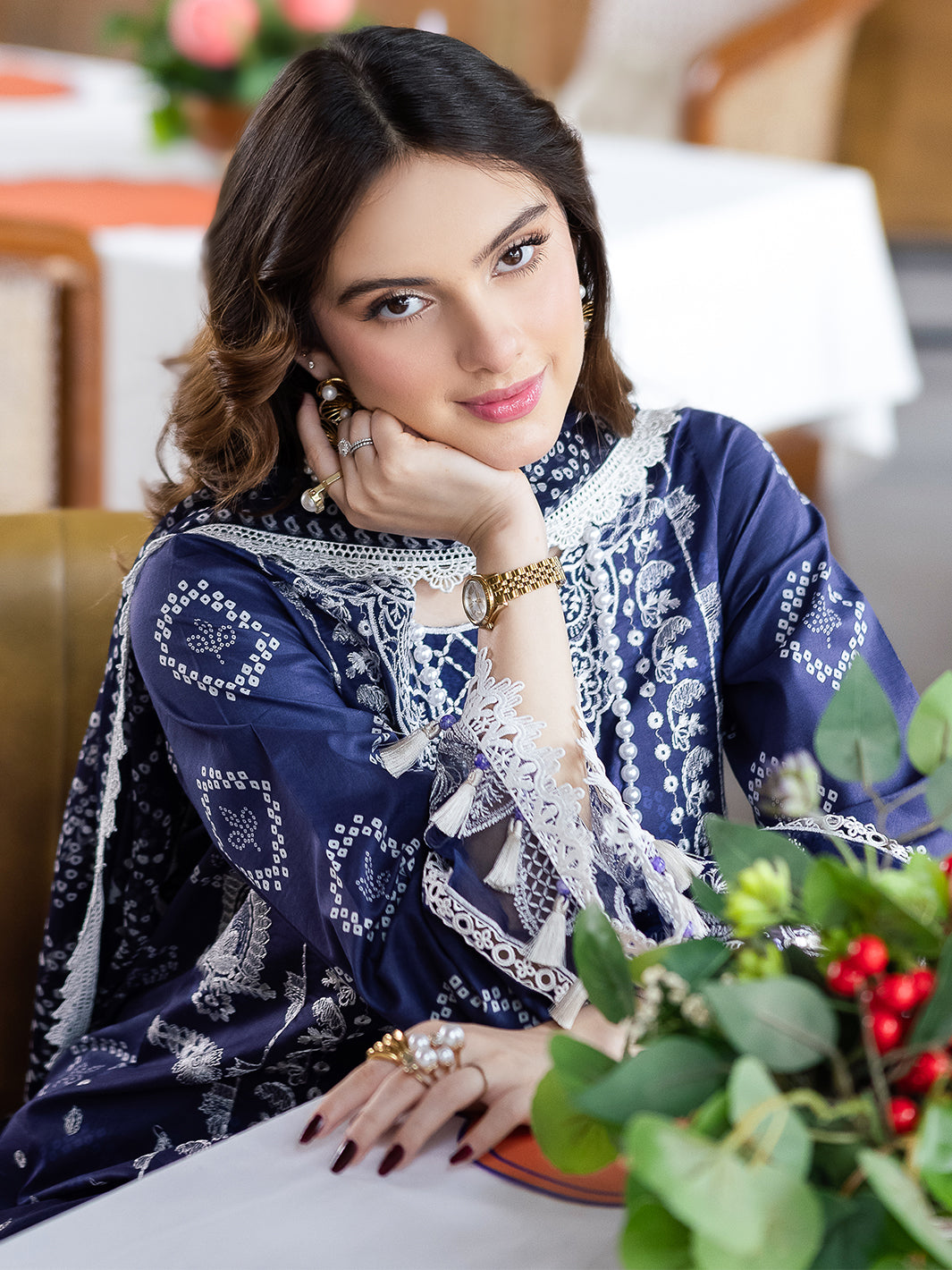 Mahnur | After Hours Luxury Lawn 25 | Garden Glee by Mahnur - Designer Dress - Type: Ladies Clothes - Available at Libayah - 100% Original