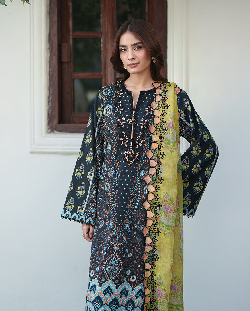 Roheenaz | Whispered Florals | Garden Mist - Designer Dress - Type : Ladies Clothes - Available at Libayah - 100% Original