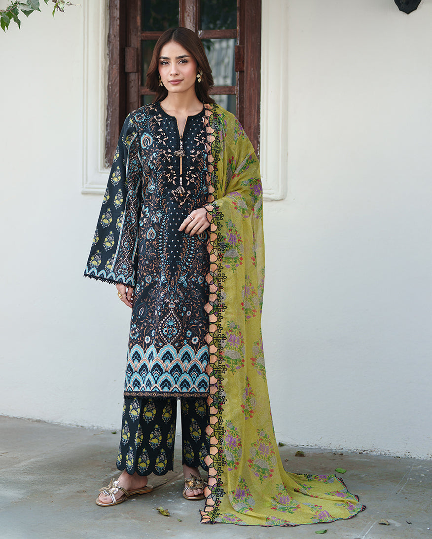 Roheenaz | Whispered Florals | Garden Mist - Designer Dress - Type : Ladies Clothes - Available at Libayah - 100% Original