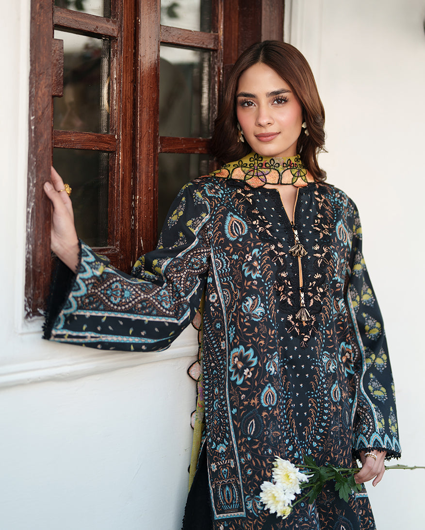 Roheenaz | Whispered Florals | Garden Mist - Designer Dress - Type : Ladies Clothes - Available at Libayah - 100% Original