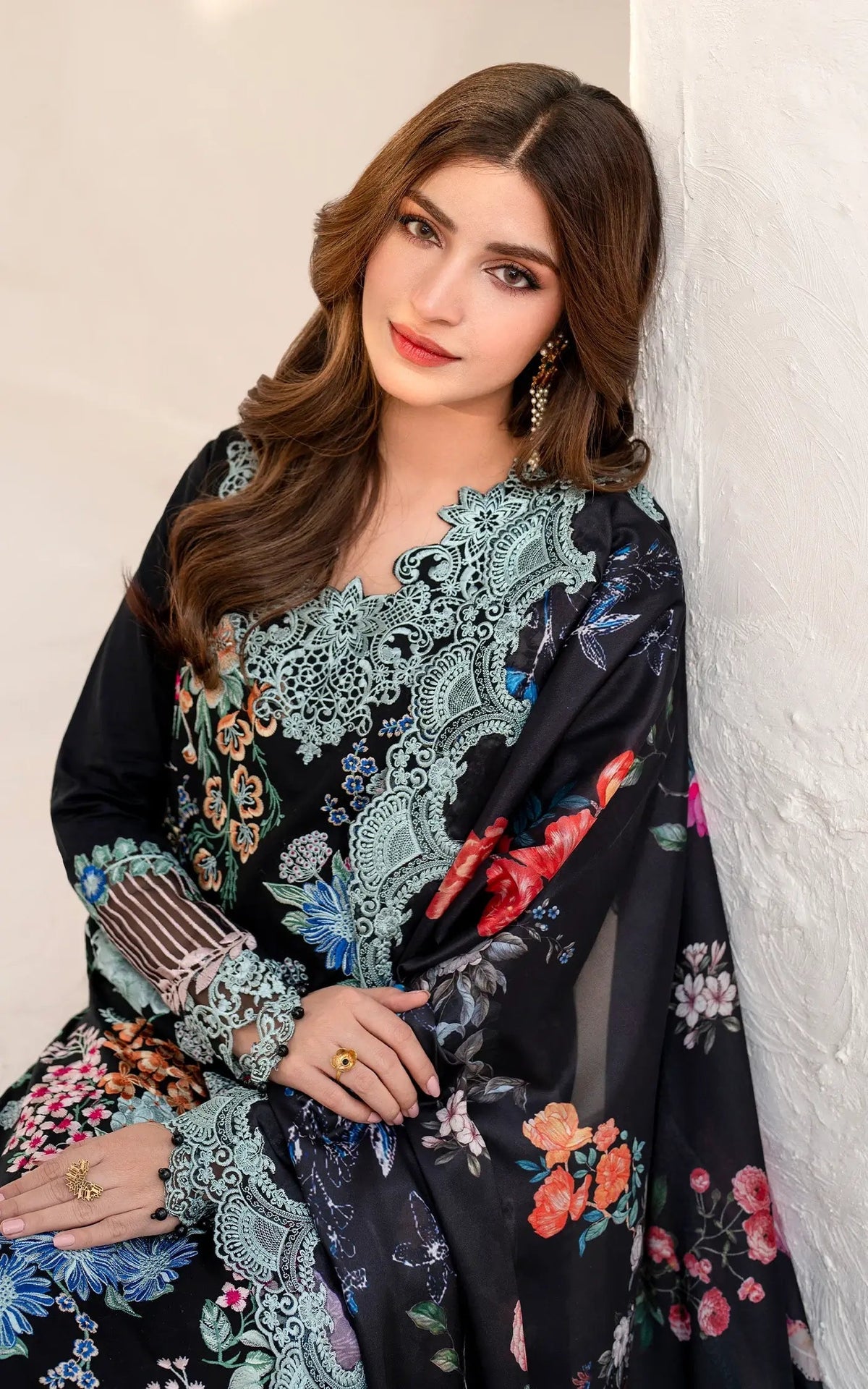 Asifa and Nabeel | Azalia Sumemr 25 | Garden Rose (AZL25-05) by Asifa and Nabeel - Designer Dress - Type: Ladies Clothes - Available at Libayah - 100% Original