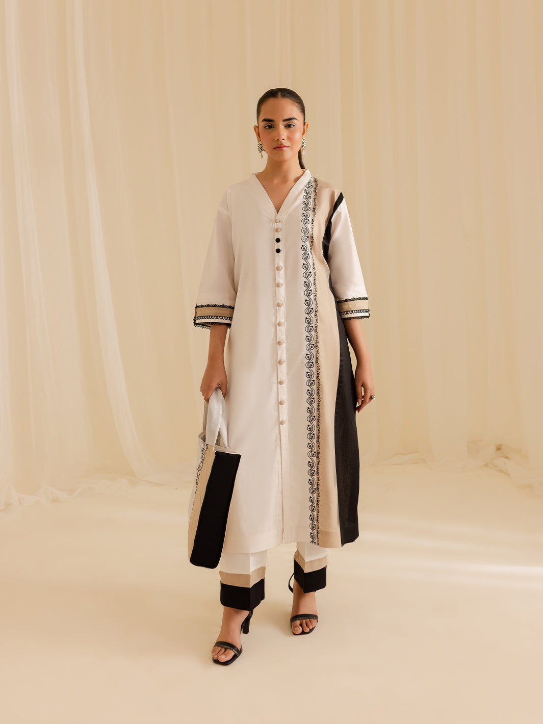 Mahnur | Petal Whispers Lawn Pret | Gardenia by Mahnur - Designer Dress - Type: Ladies Clothes - Available at Libayah - 100% Original