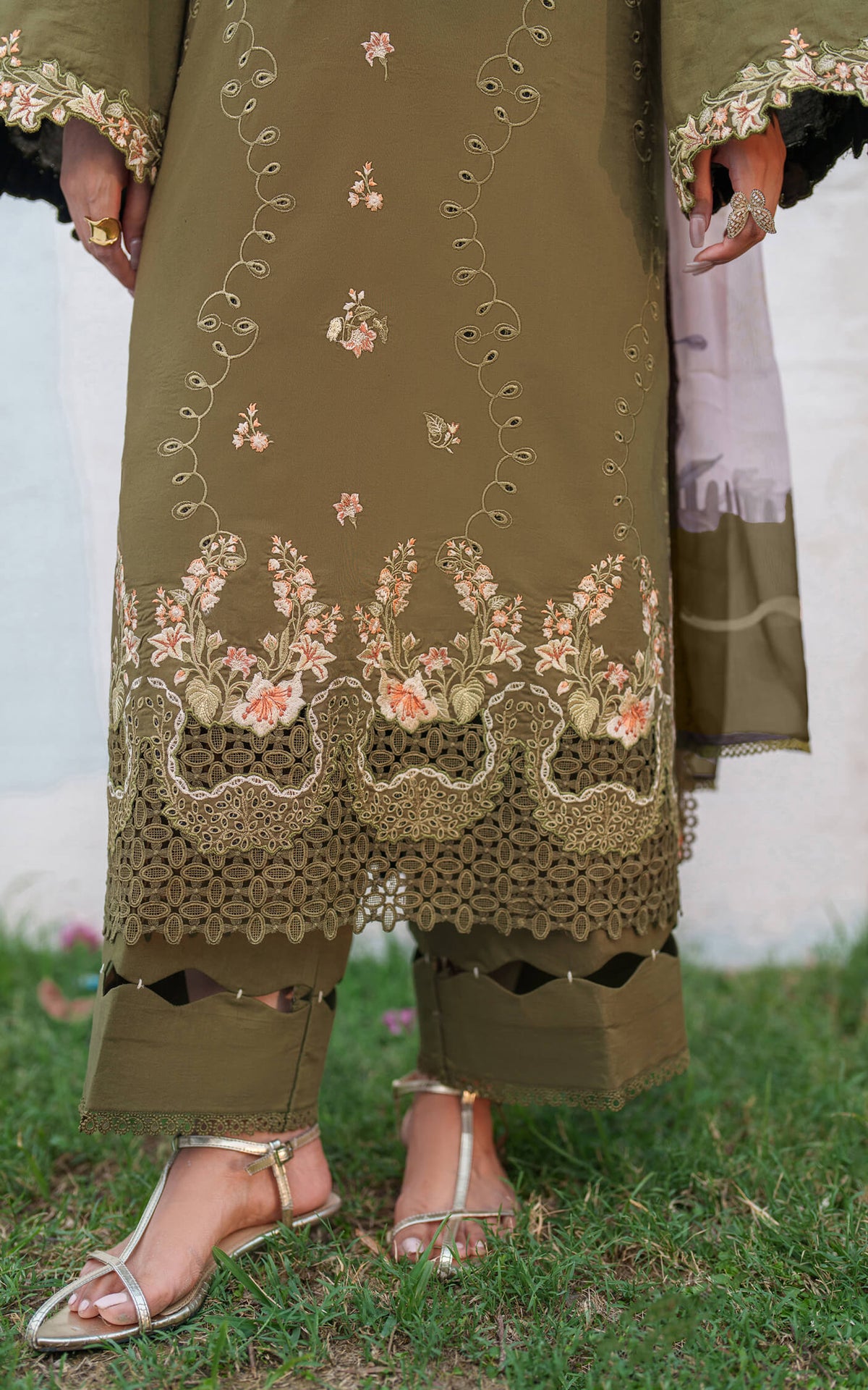 Asifa and Nabeel | Eden Cambric 25 | Gardenia Grace ECU25-09 by Asifa and Nabeel - Designer Dress  - Type : Ladies Clothes - Available at Libayah - 100% Original 