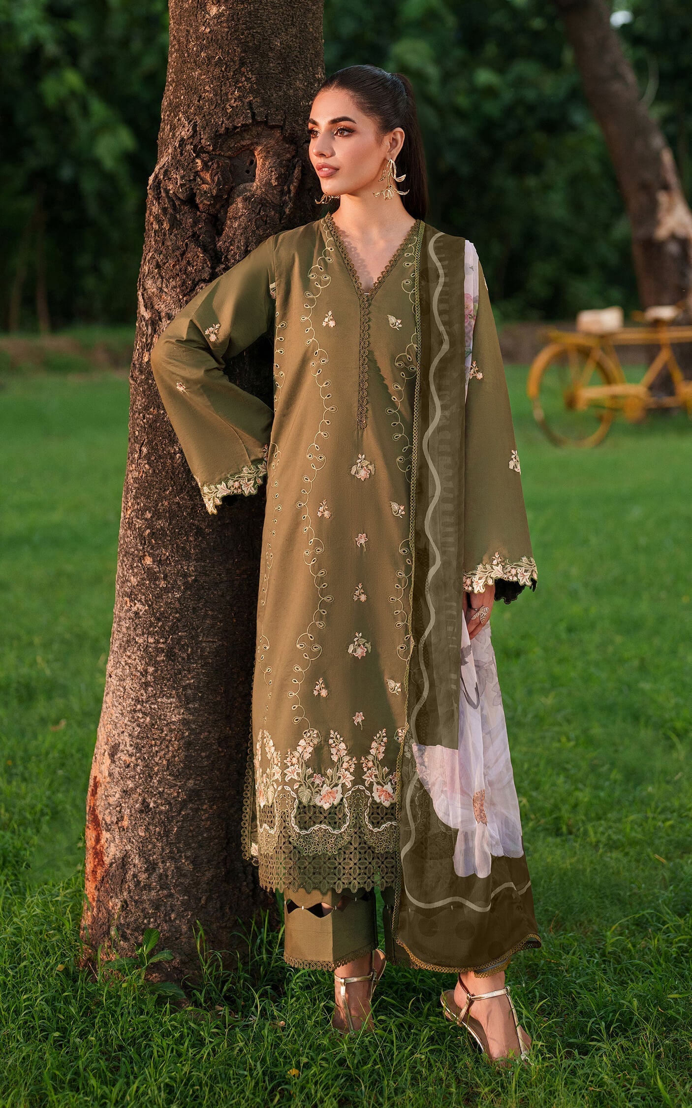 Asifa and Nabeel | Eden Cambric 25 | Gardenia Grace ECU25-09 by Asifa and Nabeel - Designer Dress  - Type : Ladies Clothes - Available at Libayah - 100% Original 