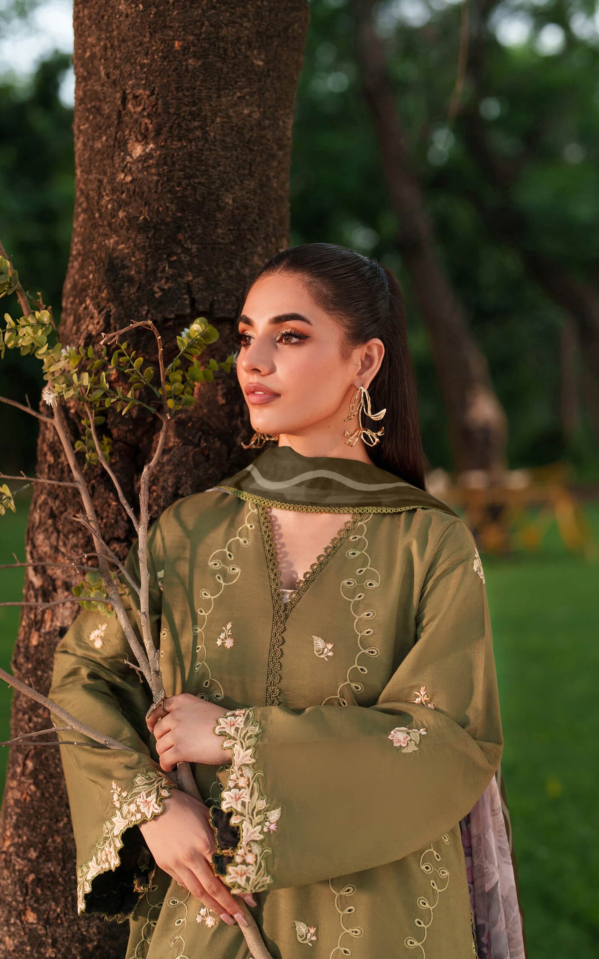 Asifa and Nabeel | Eden Cambric 25 | Gardenia Grace ECU25-09 by Asifa and Nabeel - Designer Dress  - Type : Ladies Clothes - Available at Libayah - 100% Original 