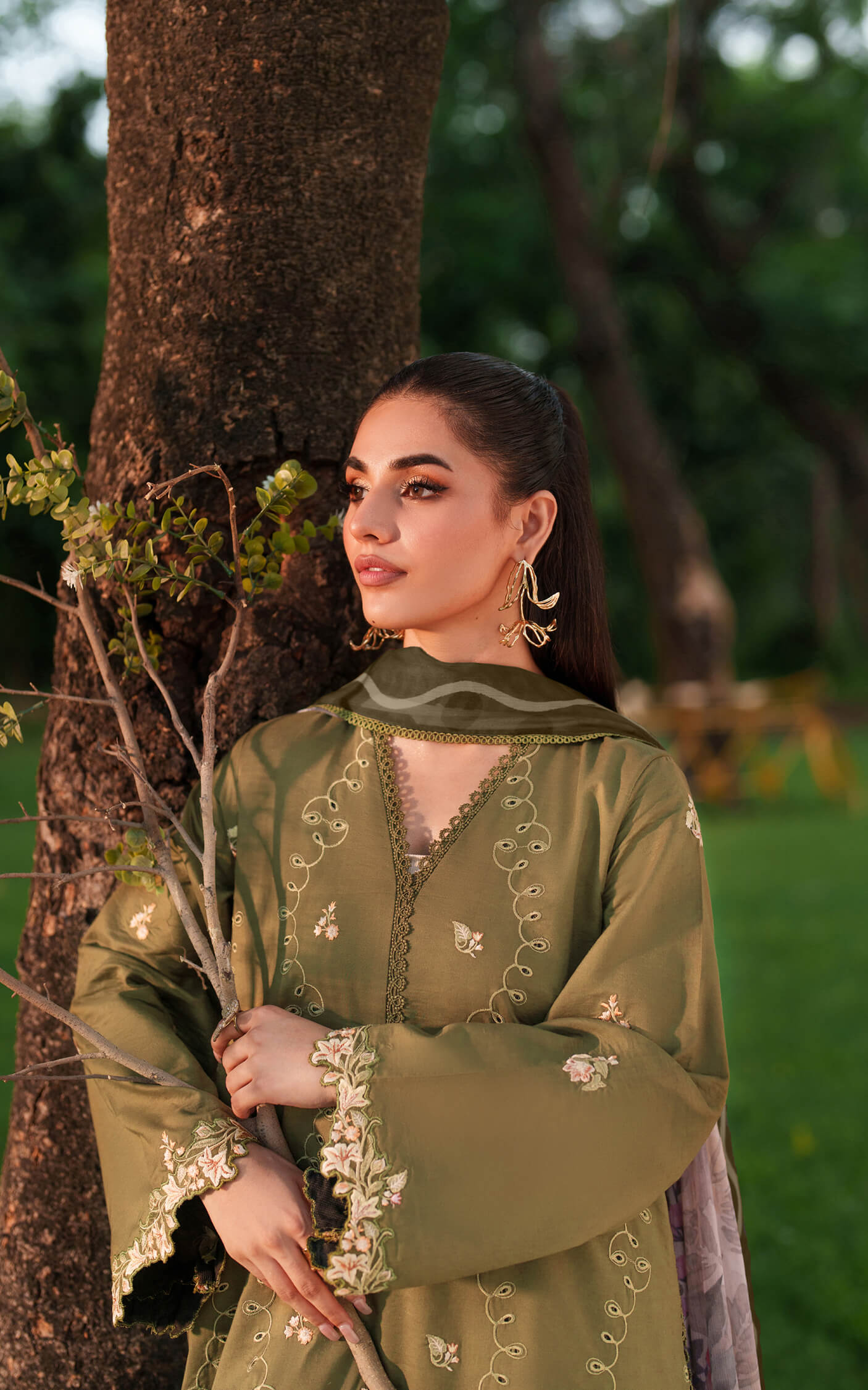 Asifa and Nabeel | Eden Cambric 25 | Gardenia Grace ECU25-09 by Asifa and Nabeel - Designer Dress  - Type : Ladies Clothes - Available at Libayah - 100% Original 