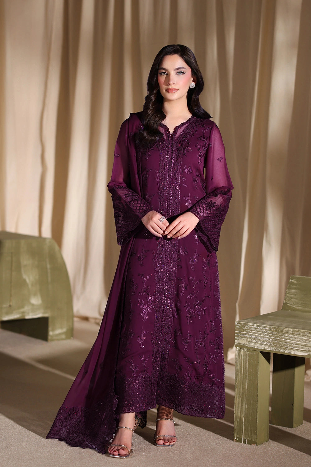Afrozeh | Basic Pret 26 RTW | NACRE by Afrozeh - Designer Dress  - Type : Ladies Clothes - Available at Libayah - 100% Original 