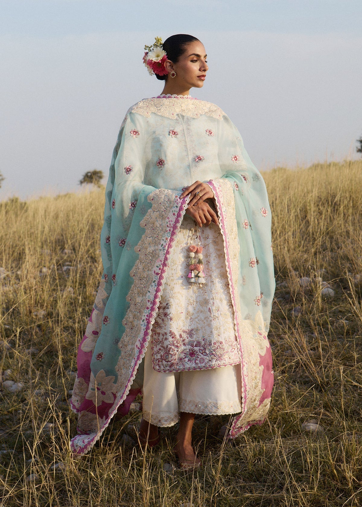 Hussain Rehar | Jinan 26 |Gauri by Hussain Rehar - Designer Dress  - Type : Ladies Clothes - Available at Libayah - 100% Original 