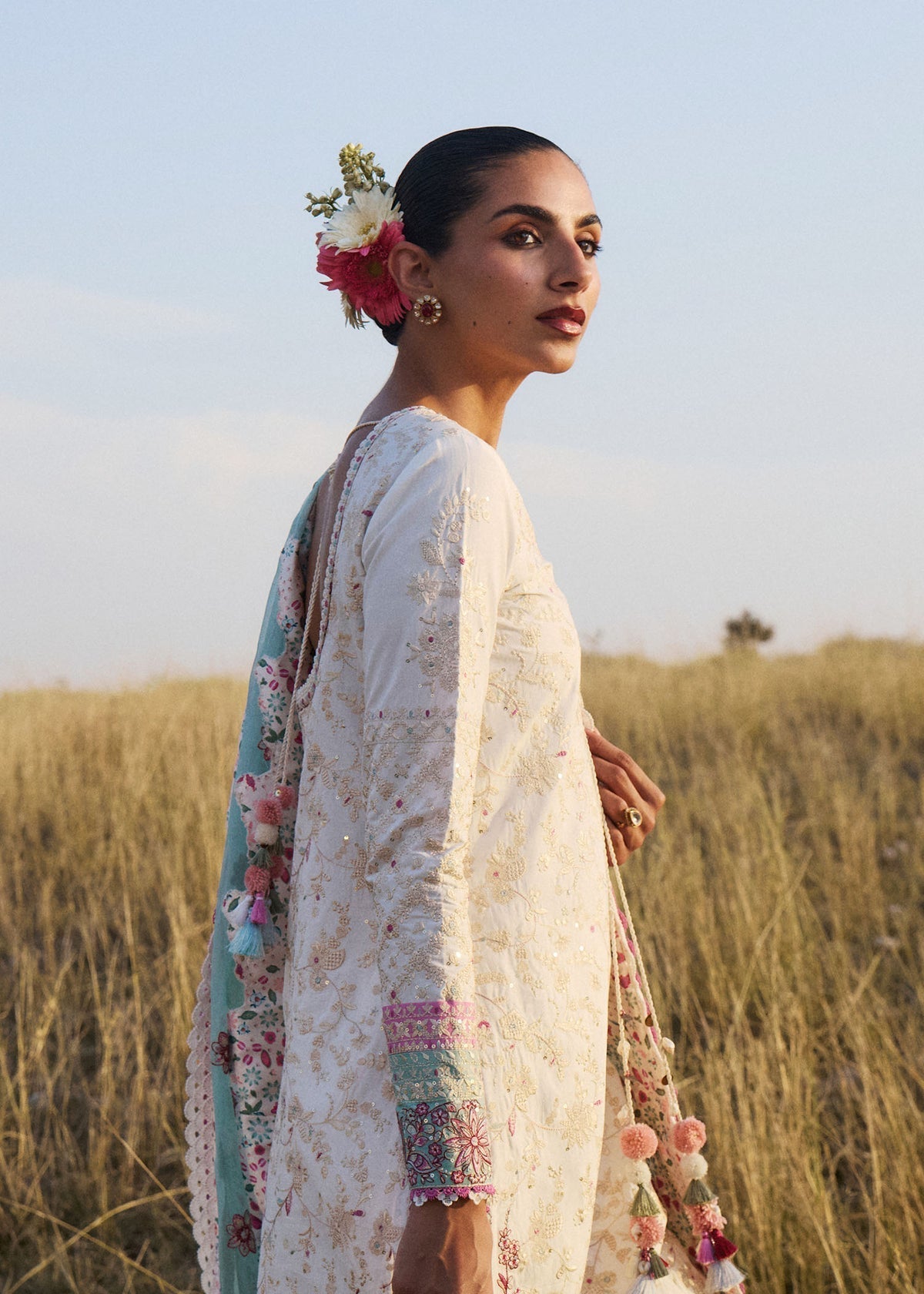 Hussain Rehar | Jinan 26 |Gauri by Hussain Rehar - Designer Dress  - Type : Ladies Clothes - Available at Libayah - 100% Original 