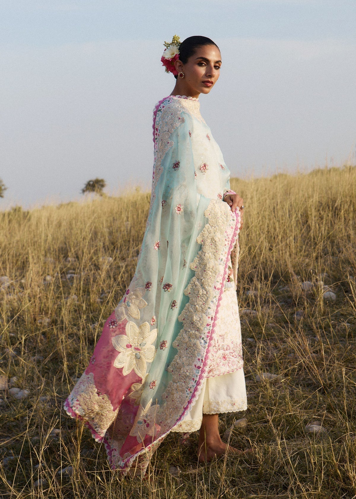 Hussain Rehar | Jinan 26 |Gauri by Hussain Rehar - Designer Dress  - Type : Ladies Clothes - Available at Libayah - 100% Original 