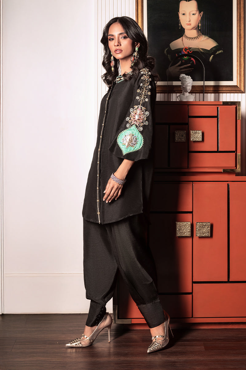 Wardha Saleem | Zimal Silk Edit | Evania by Wardha Saleem - Designer Dress  - Type : Ladies Clothes - Available at Libayah - 100% Original 