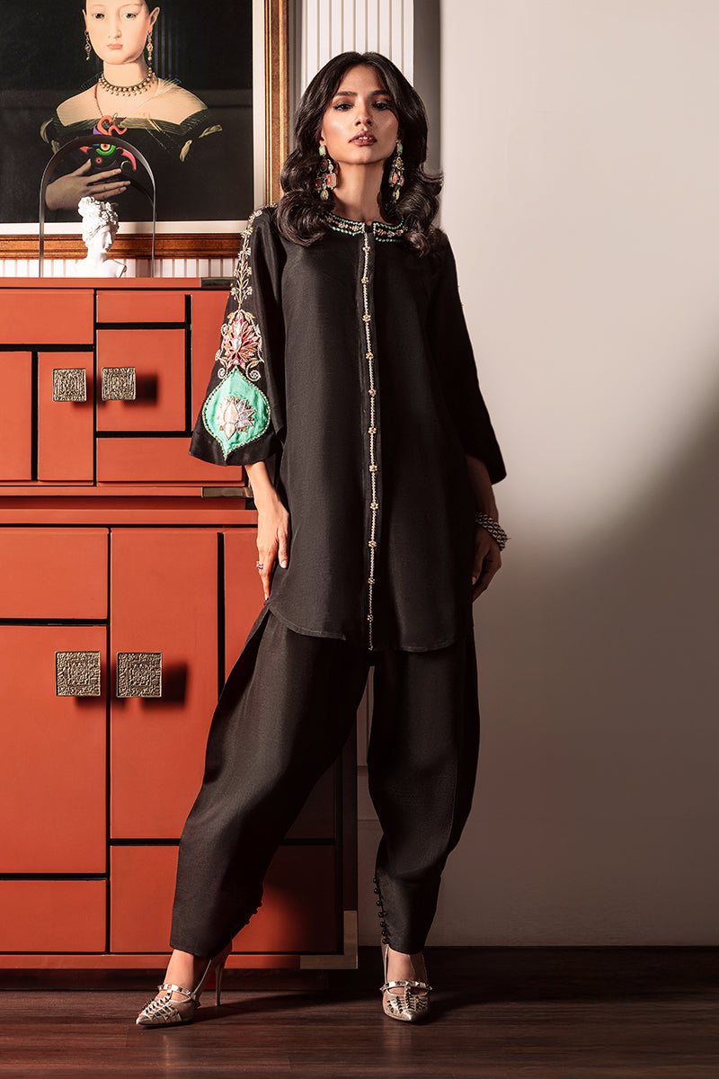 Wardha Saleem | Zimal Silk Edit | Evania by Wardha Saleem - Designer Dress  - Type : Ladies Clothes - Available at Libayah - 100% Original 