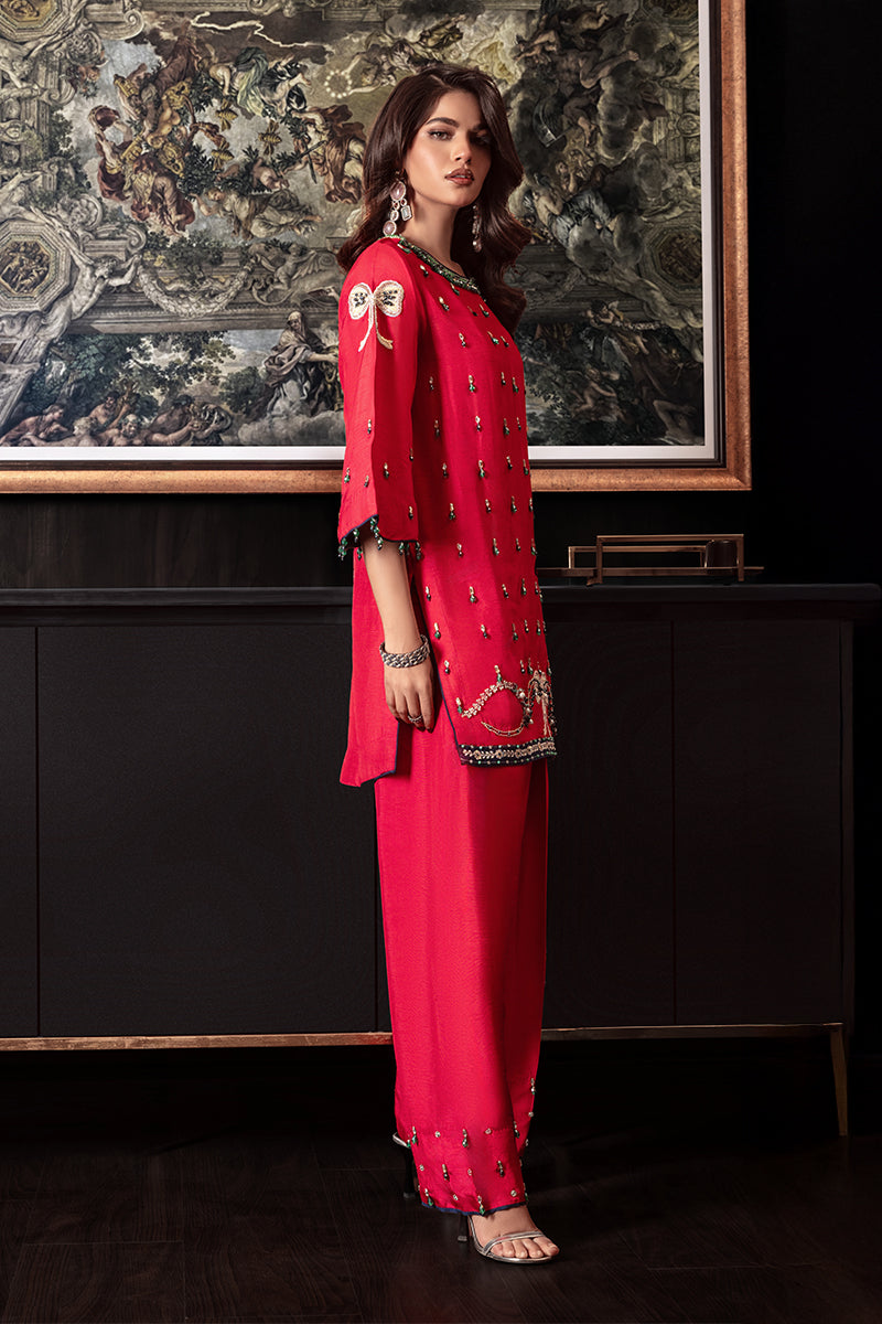 Wardha Saleem | Zimal Silk Edit | Sylvie by Wardha Saleem - Designer Dress  - Type : Ladies Clothes - Available at Libayah - 100% Original 