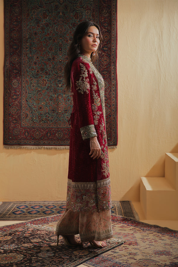 Shamaeel Ansari | Majestic Legacy |Crimson Heritage by Shamaeel Ansari - Designer Dress  - Type : Ladies Clothes - Available at Libayah - 100% Original 