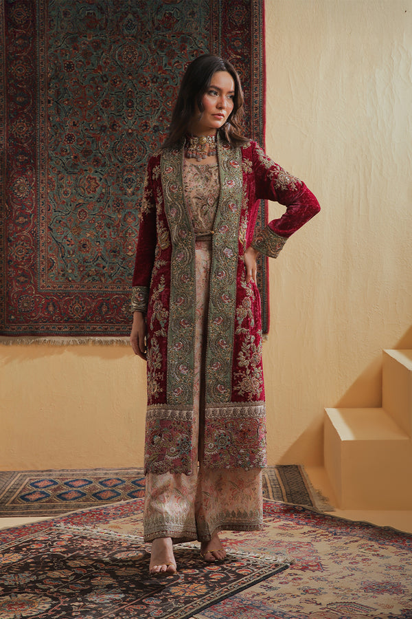Shamaeel Ansari | Majestic Legacy |Crimson Heritage by Shamaeel Ansari - Designer Dress  - Type : Ladies Clothes - Available at Libayah - 100% Original 