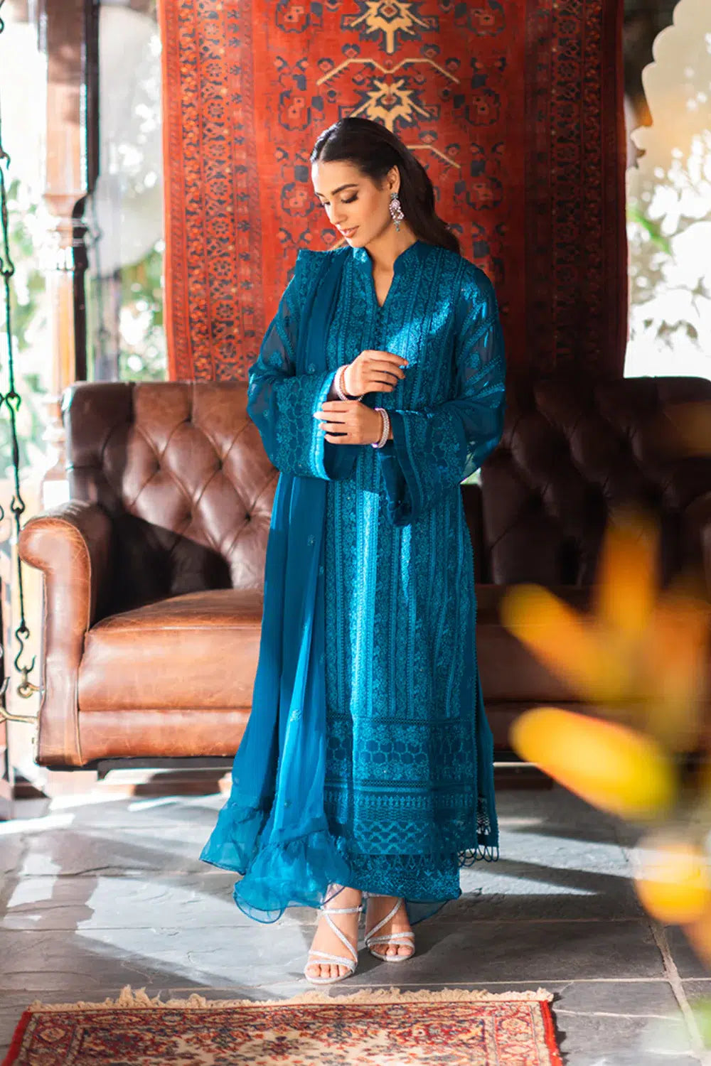 Azure | Embroidered Formals | Gilded Sea by Azure - Designer Dress - Type: Ladies Clothes - Available at Libayah - 100% Original