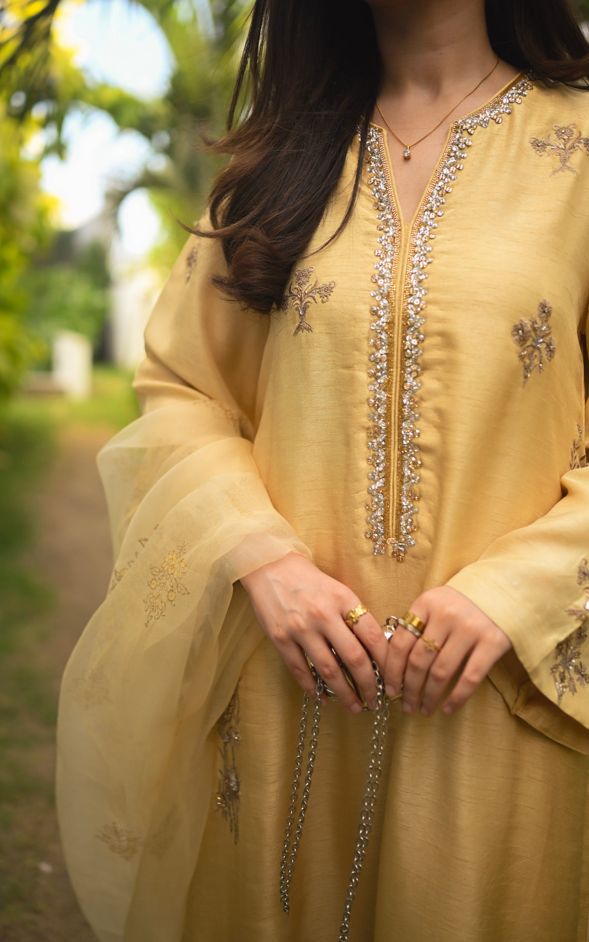 Asifa and Nabeel | Silk Edit 26 | Gilded Primrose - Designer Dress - Type : Ladies Clothes - Available at Libayah - 100% Original