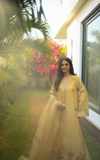 Asifa and Nabeel | Silk Edit 26 | Gilded Primrose - Designer Dress - Type : Ladies Clothes - Available at Libayah - 100% Original