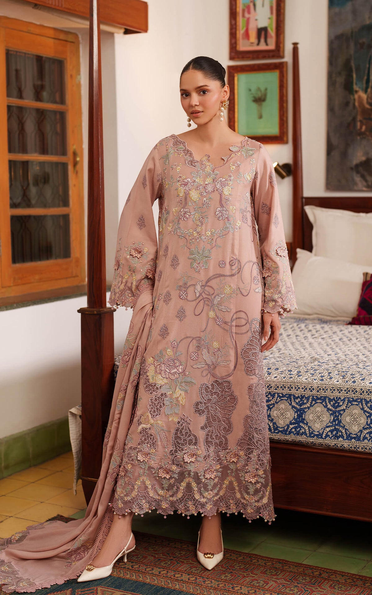 Asifa and Nabeel | Pashmina Luxe 25 | Glace LWC25-06 by Asifa and Nabeel - Designer Dress - Type : Ladies Clothes - Available at Libayah - 100% Original 