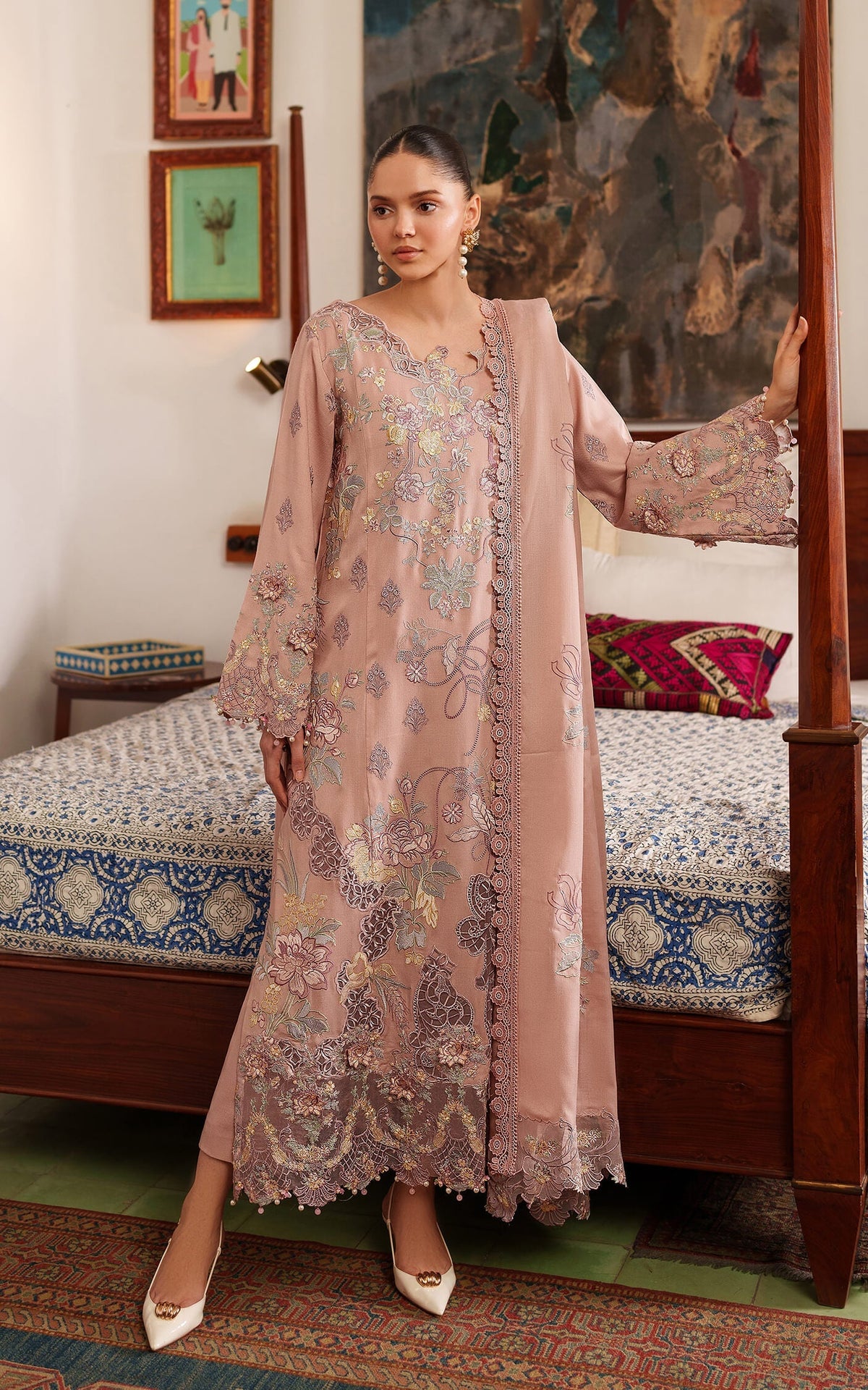 Asifa and Nabeel | Pashmina Luxe 25 | Glace LWC25-06 by Asifa and Nabeel - Designer Dress - Type : Ladies Clothes - Available at Libayah - 100% Original 