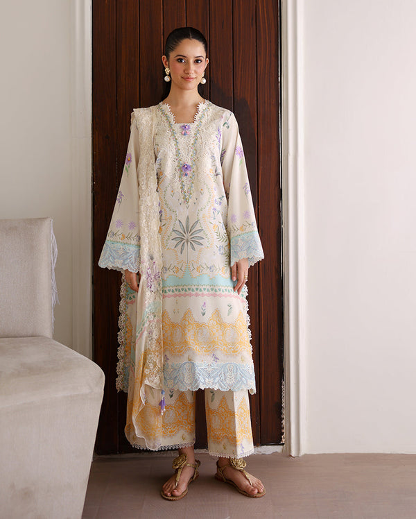 Roheenaz | Sunlit Tales Printed Embroidered Edit | Glowleaf - by Libayah - Registered Vendor of : Roheenaz - 100% Original Designer Dress