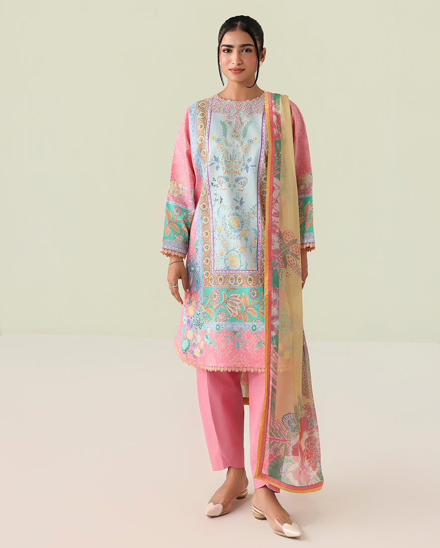 Roheenaz | Rosette Lawn | Golden Hour - Designer Dress - Type : Ladies Clothes - Available at Libayah - 100% Original