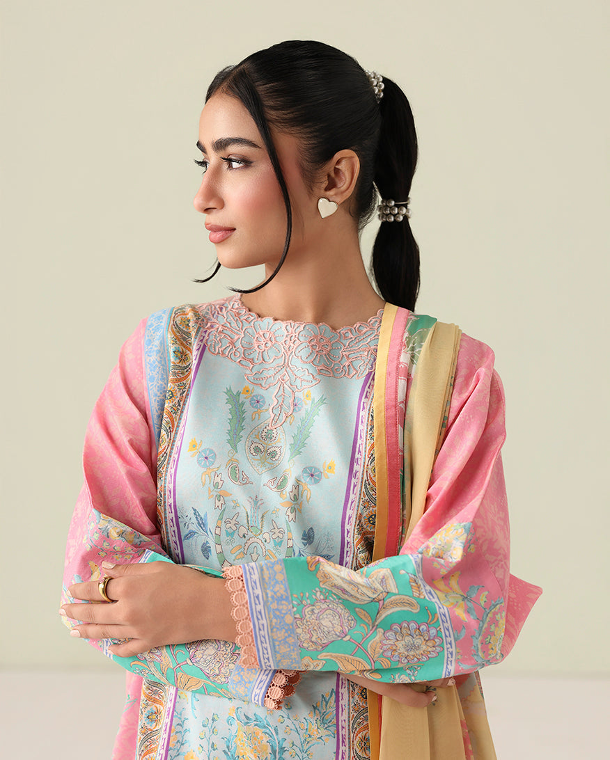 Roheenaz | Rosette Lawn | Golden Hour - Designer Dress - Type : Ladies Clothes - Available at Libayah - 100% Original