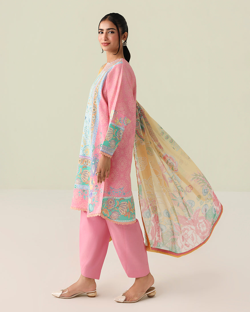 Roheenaz | Rosette Lawn | Golden Hour - Designer Dress - Type : Ladies Clothes - Available at Libayah - 100% Original