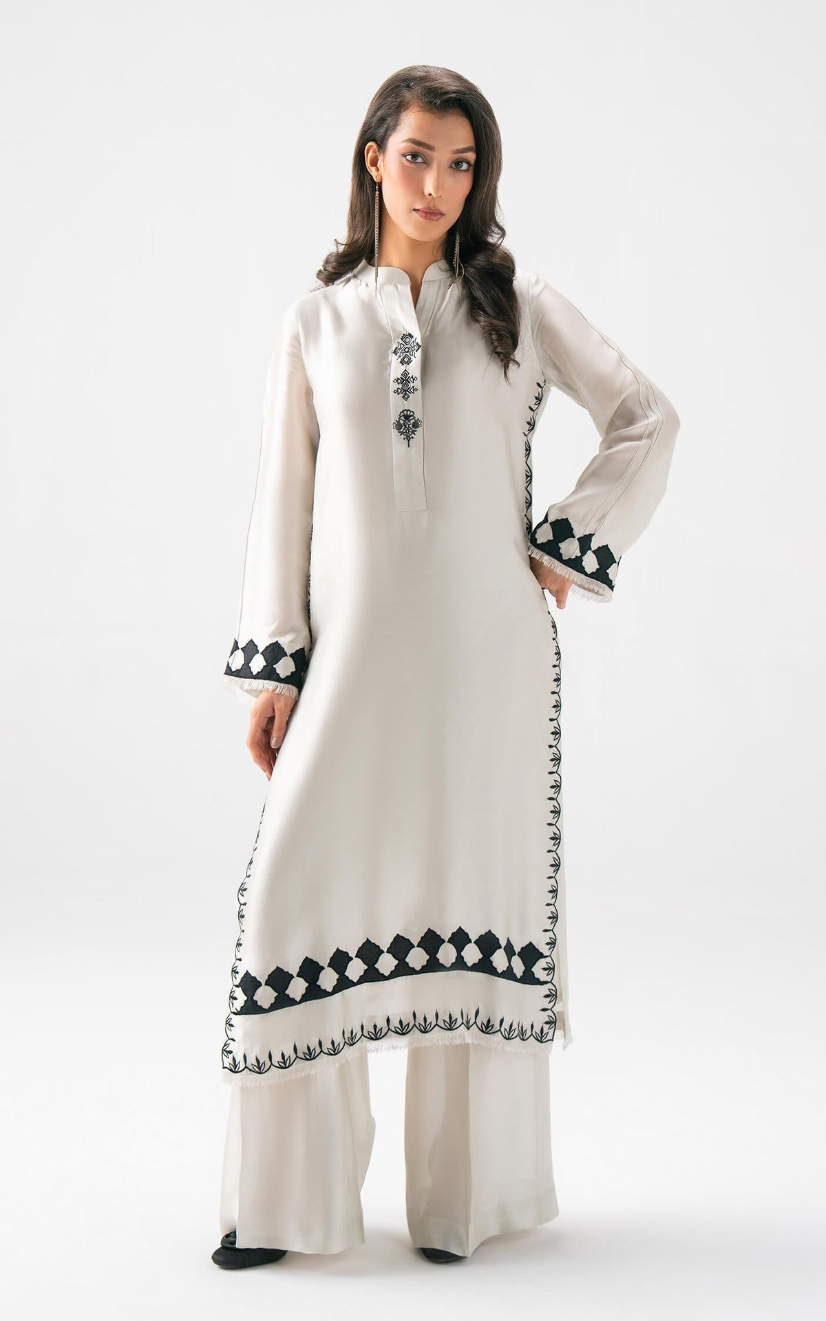 Afrozeh | Basic Pret 26 RTW | NACRE by Afrozeh - Designer Dress  - Type : Ladies Clothes - Available at Libayah - 100% Original 
