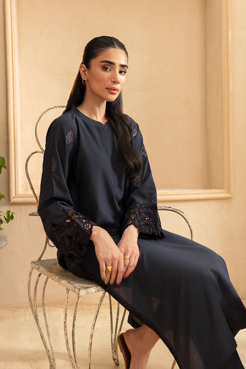 Azure | Luxury Premium Cambric 24 | Grey Glamour by Azure - Designer Dress - Type: Luxury - Available at Libayah - 100% Original