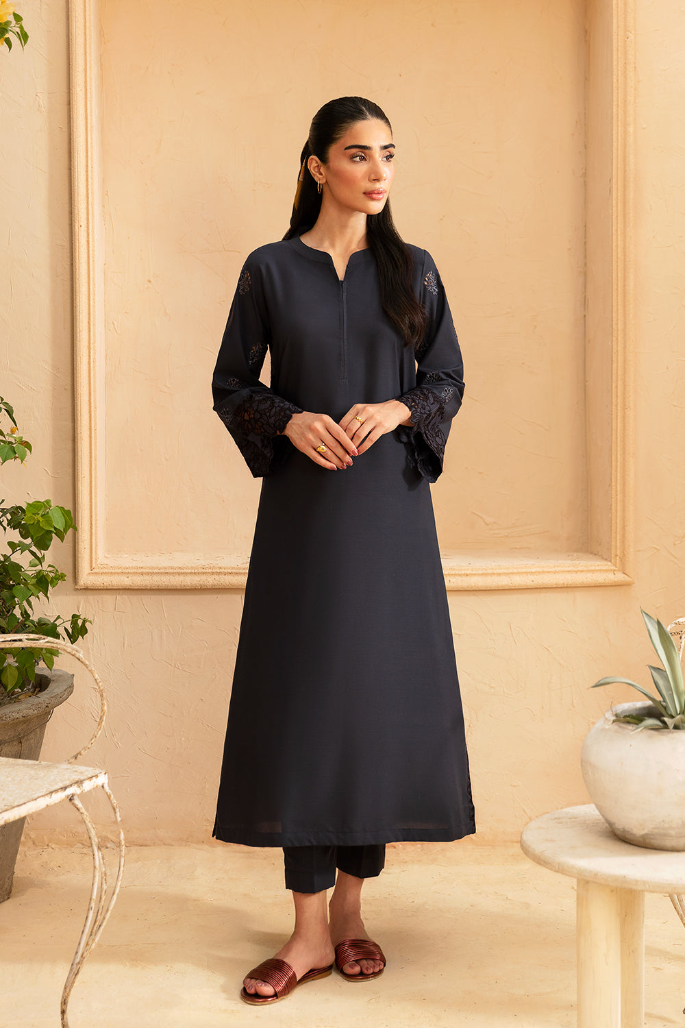 Azure | Luxury Premium Cambric 24 | Grey Glamour by Azure - Designer Dress - Type: Luxury - Available at Libayah - 100% Original