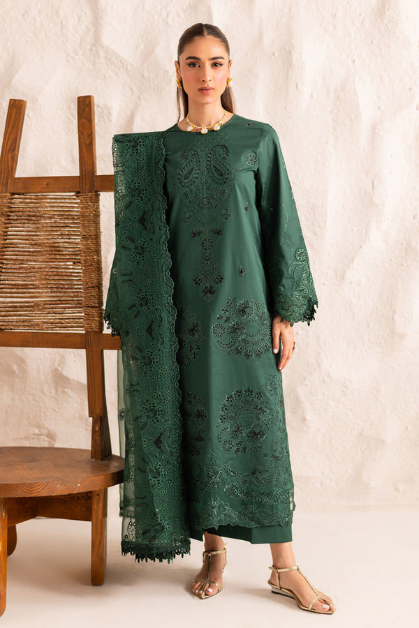 Marjjan | Guzel Lawn | SMC 206-B (Green) by Marjjan - Designer Dress  - Type : Ladies Clothes - Available at Libayah - 100% Original 