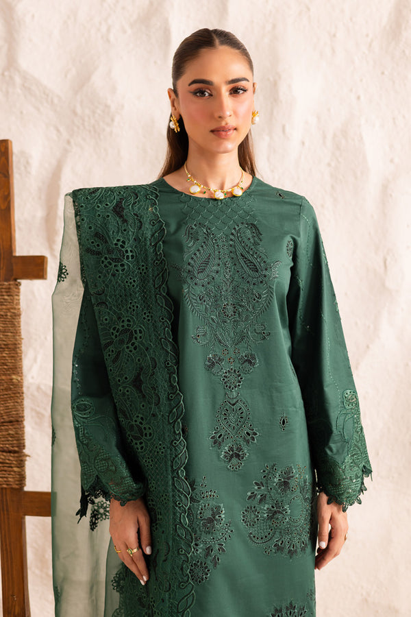 Marjjan | Guzel Lawn | SMC 206-B (Green) by Marjjan - Designer Dress  - Type : Ladies Clothes - Available at Libayah - 100% Original 