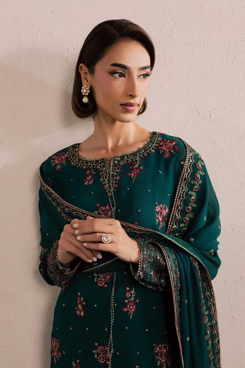 Batik | Festive Eid 26 | Green Leave - by Libayah - Registered Vendor of : Batik - 100% Original Designer Dress