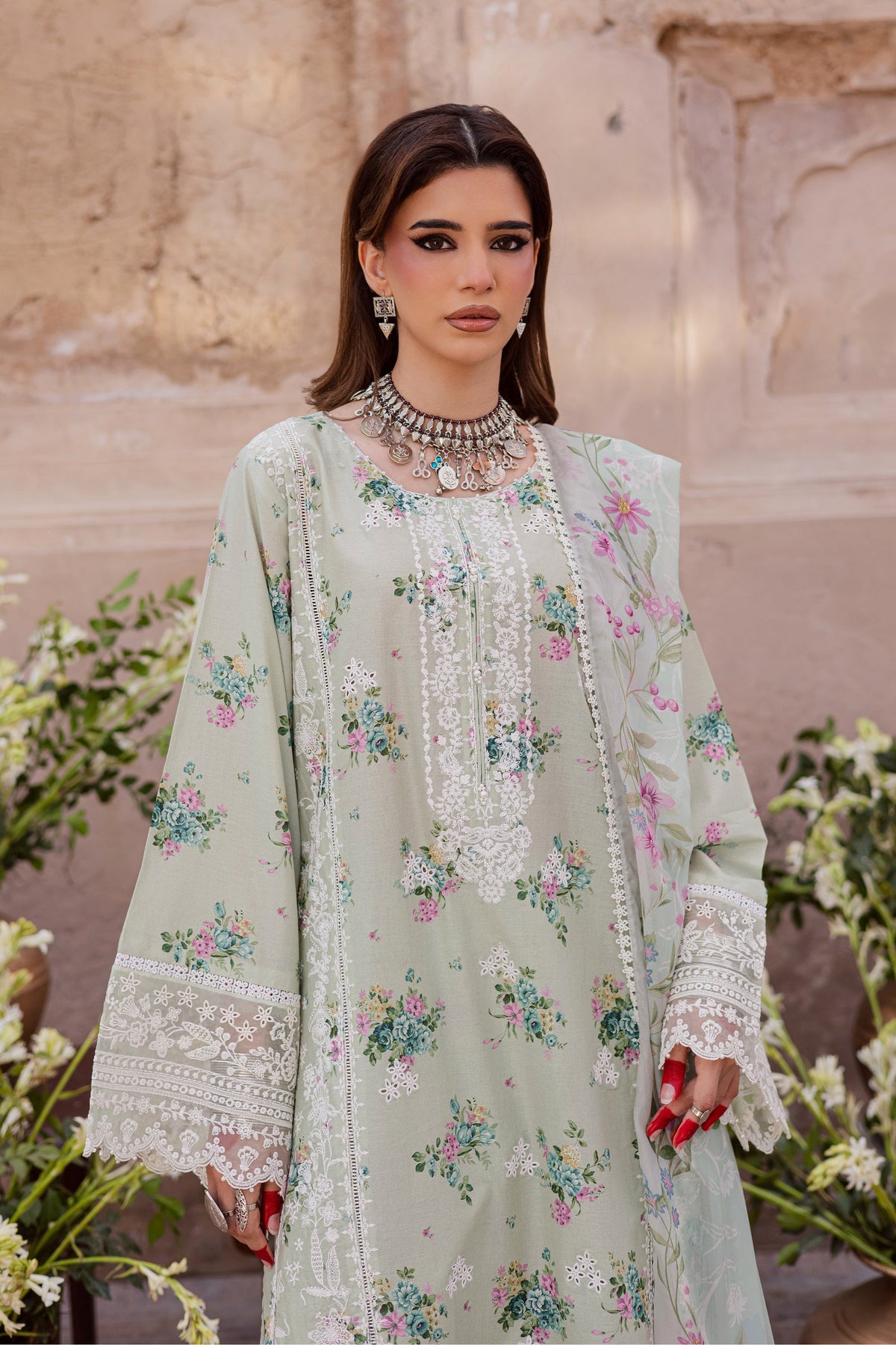 Batik | Festive Eid 26 | Green Pie by Batik - Designer Dress  - Type : Ladies Clothes - Available at Libayah - 100% Original 