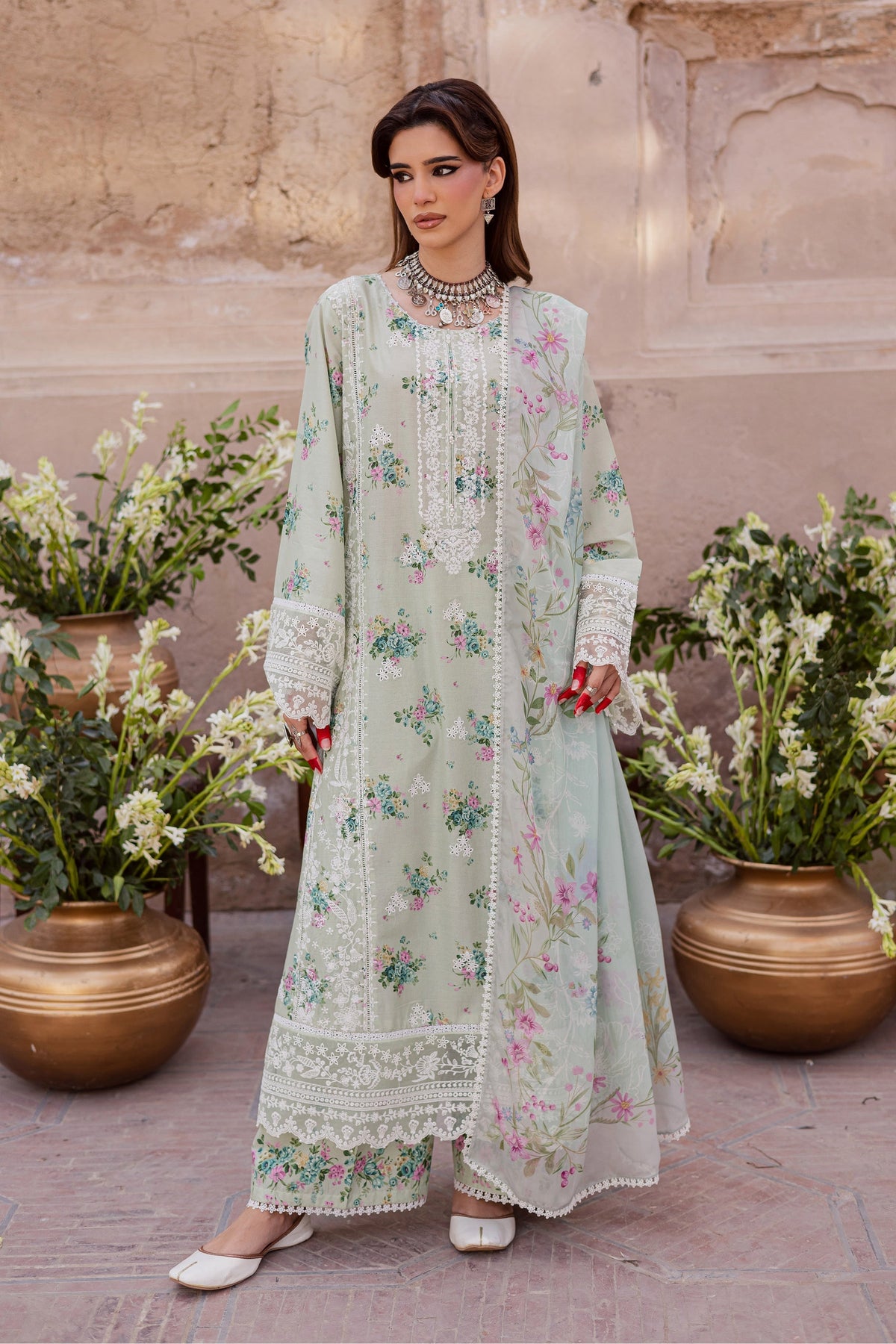 Batik | Festive Eid 26 | Green Pie by Batik - Designer Dress  - Type : Ladies Clothes - Available at Libayah - 100% Original 