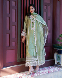 Mushq | Euphoria Pret | Green Solace by Mushq - Designer Dress  - Type : Ladies Clothes - Available at Libayah - 100% Original 