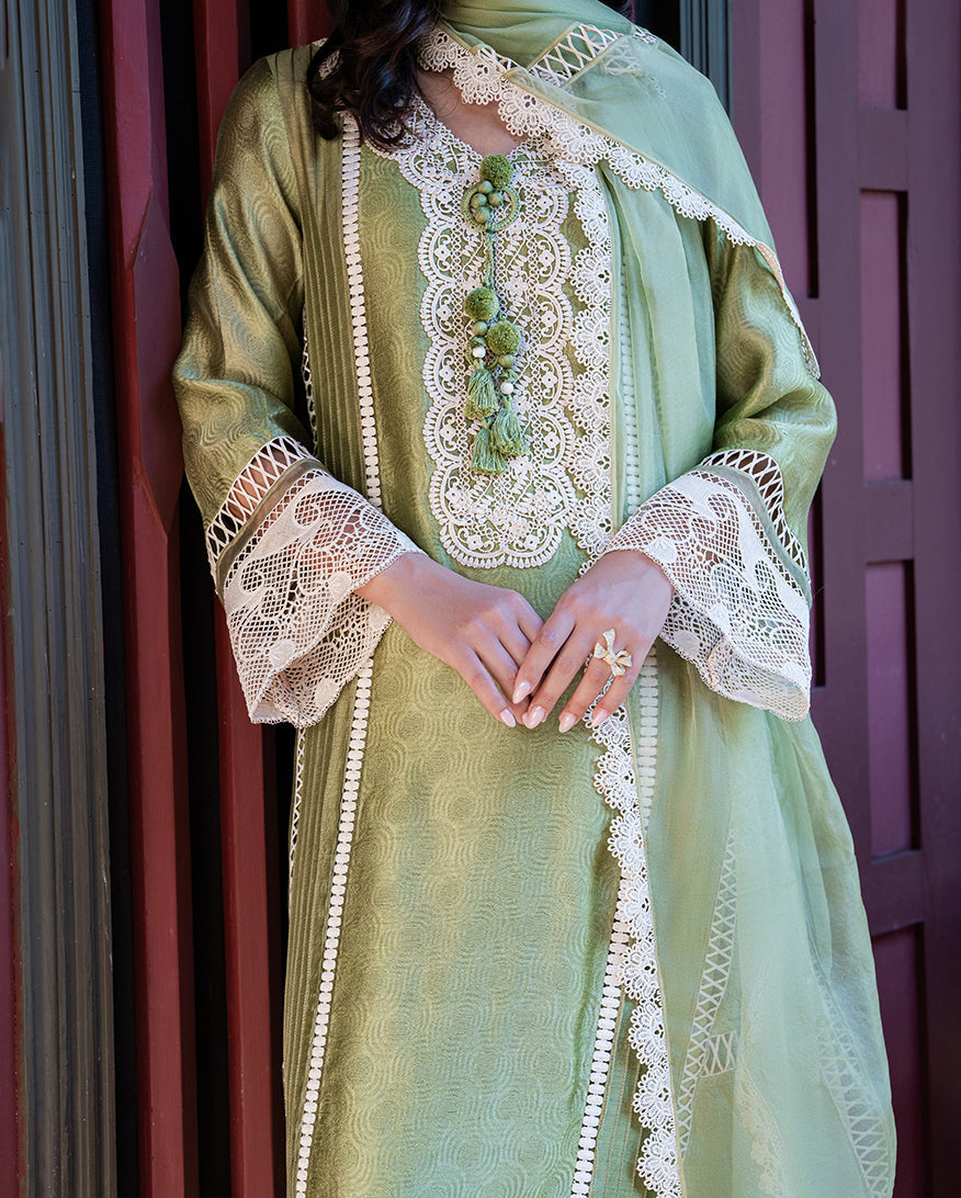 Mushq | Euphoria Pret | Green Solace by Mushq - Designer Dress  - Type : Ladies Clothes - Available at Libayah - 100% Original 