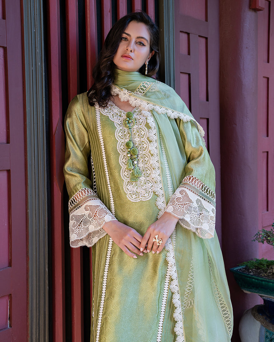 Mushq | Euphoria Pret | Green Solace by Mushq - Designer Dress  - Type : Ladies Clothes - Available at Libayah - 100% Original 