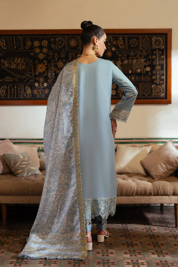 Aabyaan | Miraal Signature Embroidered Viscose | MALEEN (AV-04) by Aabyaan - Designer Dress - Type: Luxury - Available at Libayah - 100% Original