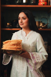 Afrozeh | Sheer Khurma Eid Pret 26 | CHAM CHAM by Afrozeh - Designer Dress  - Type : Ladies Clothes - Available at Libayah - 100% Original 