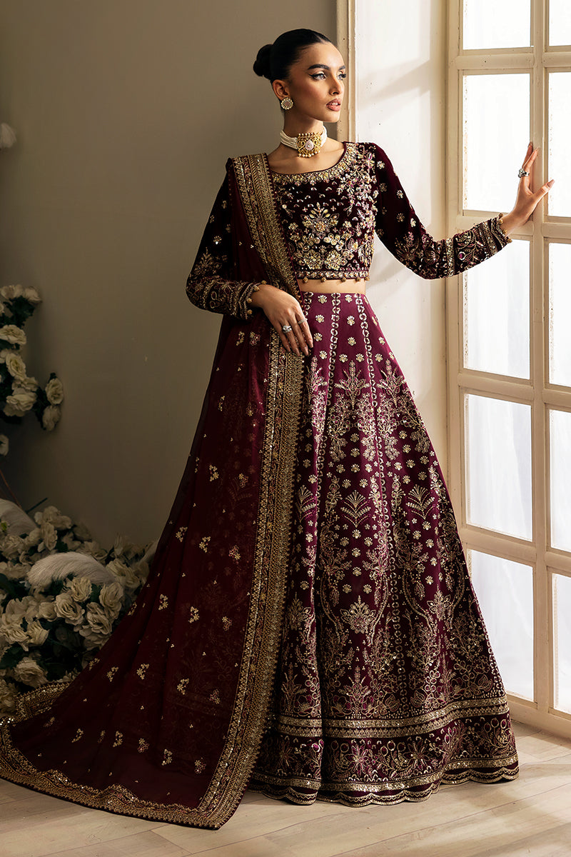 Gulaal | Celeste Velvet 24 | Carmine by Gulaal - Designer Dress - Type: Ladies Clothes - Available at Libayah - 100% Original