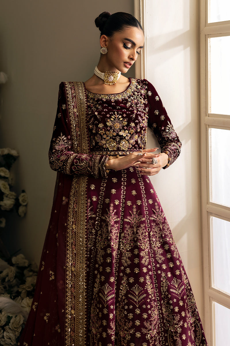 Gulaal | Celeste Velvet 24 | Carmine by Gulaal - Designer Dress - Type: Ladies Clothes - Available at Libayah - 100% Original