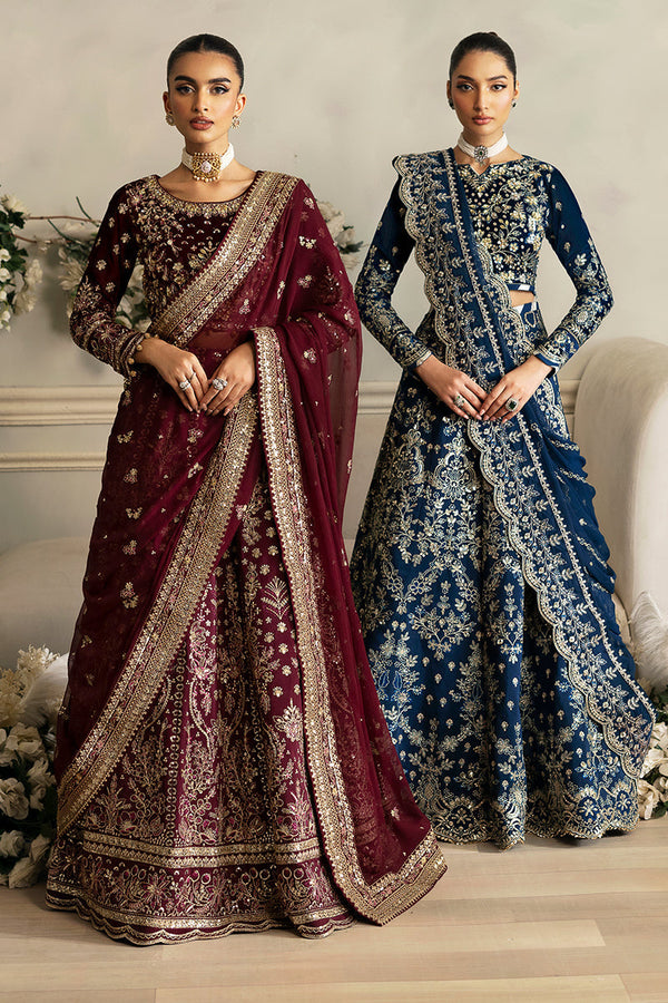 Gulaal | Celeste Velvet 24 | Carmine by Gulaal - Designer Dress - Type: Ladies Clothes - Available at Libayah - 100% Original