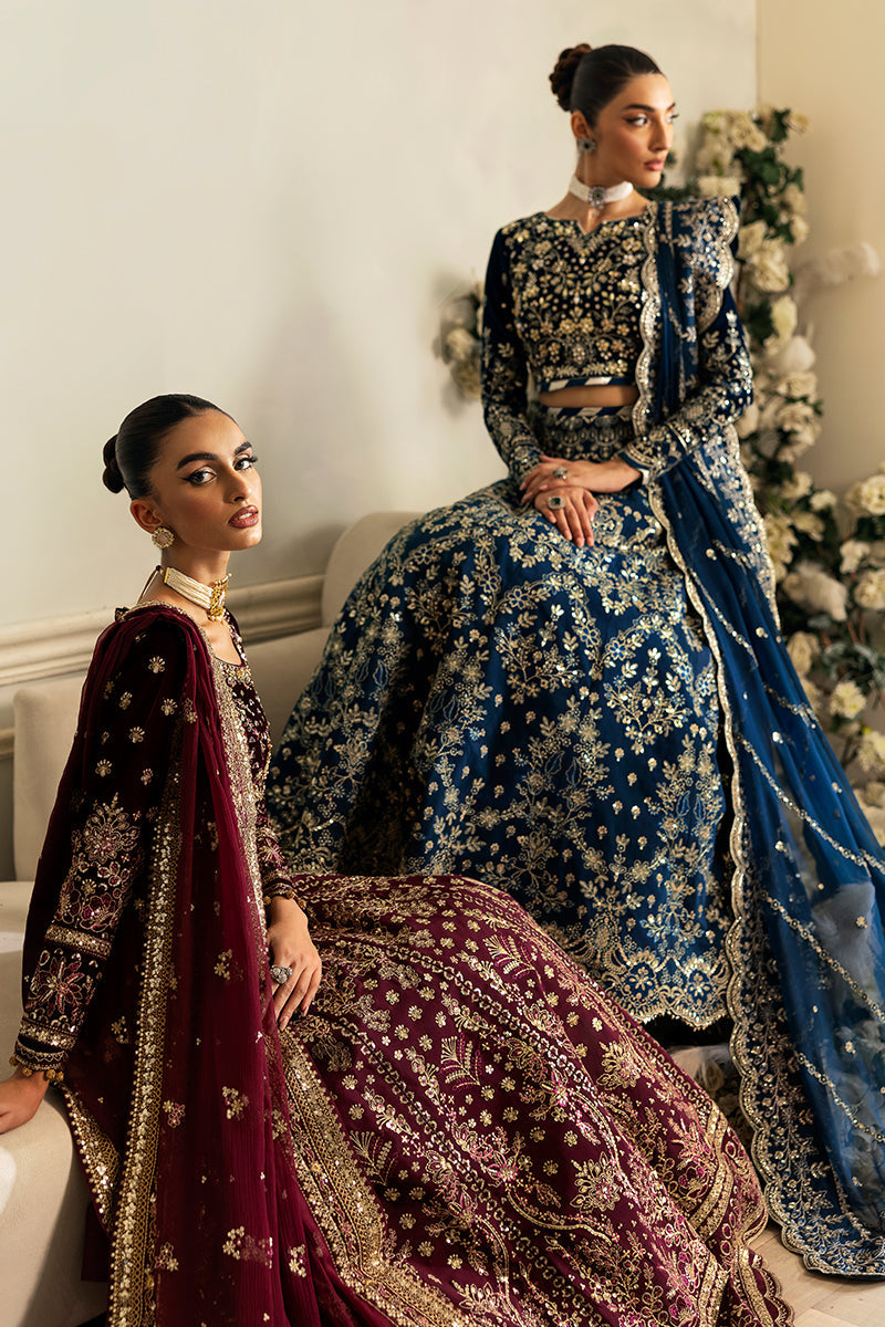 Gulaal | Celeste Velvet 24 | Carmine by Gulaal - Designer Dress - Type: Ladies Clothes - Available at Libayah - 100% Original