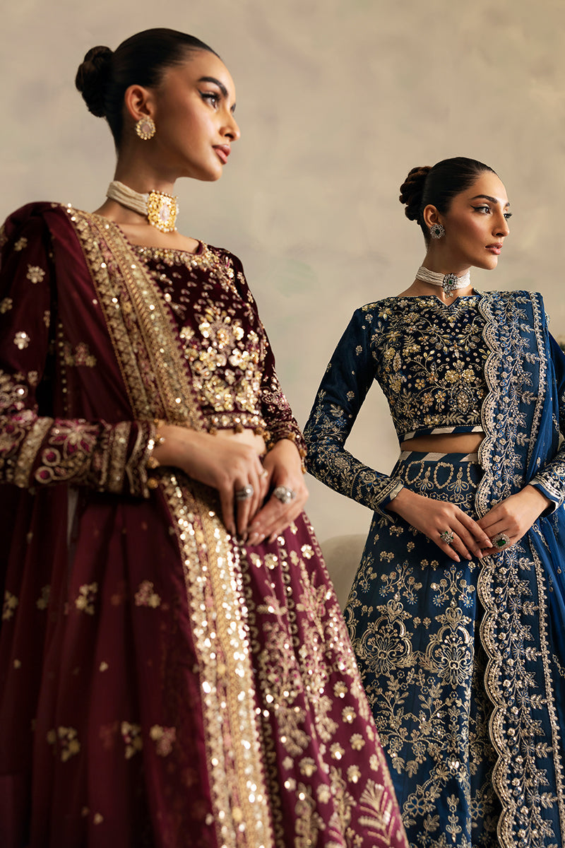 Gulaal | Celeste Velvet 24 | Carmine by Gulaal - Designer Dress - Type: Ladies Clothes - Available at Libayah - 100% Original