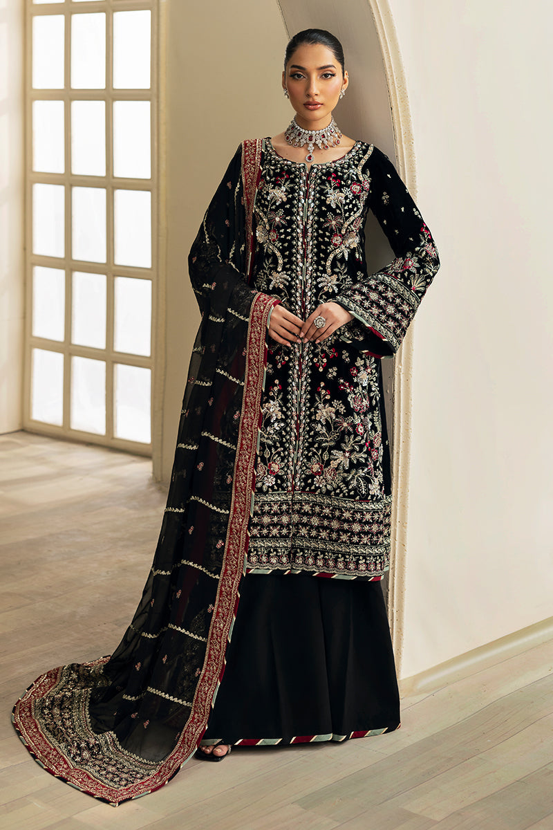 Gulaal | Celeste Velvet 24 | Raven by Gulaal - Designer Dress - Type: Ladies Clothes - Available at Libayah - 100% Original